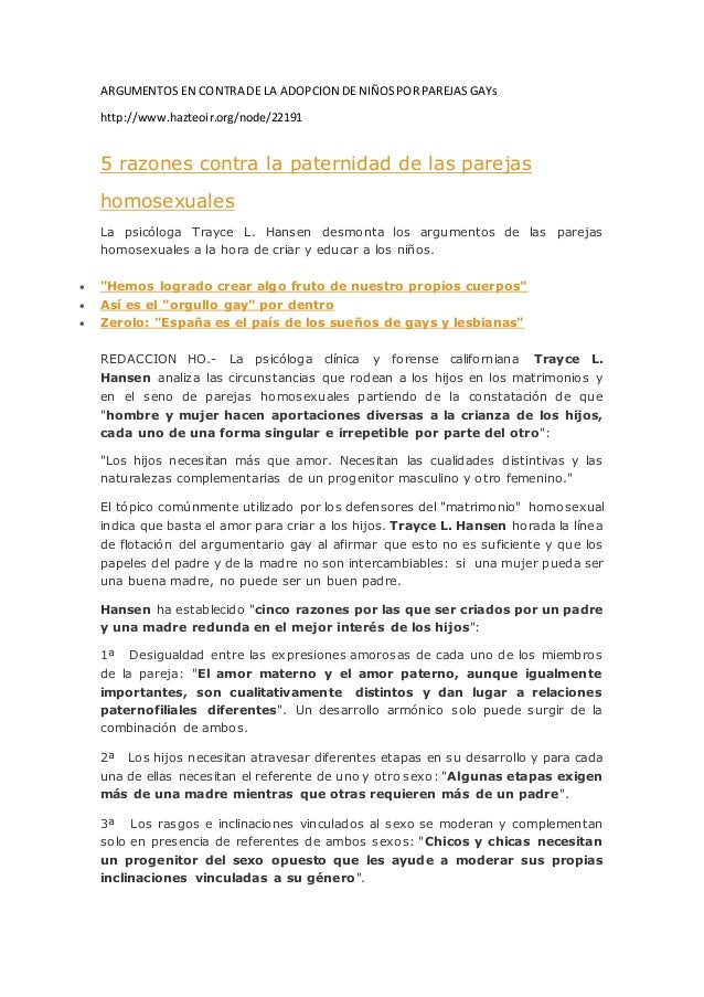 Where is a good place to meet people Opiniones en contra matrimonio homosexual